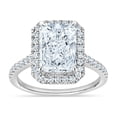 thumbnail image 2 of 3.60 CT.T.W. Radiant Cut Lab Grown Diamond Bridal Set in 18K Gold, 2 of 8