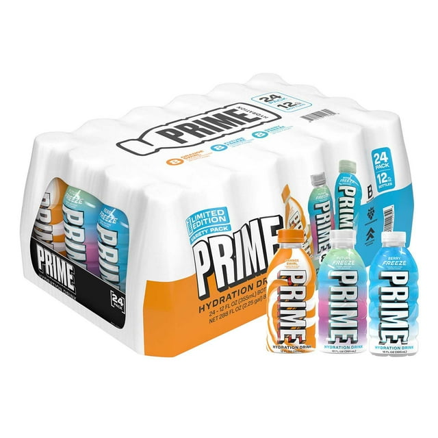 Prime Hydration Drink Variety Pack, 12 fl. oz., 24 pk.