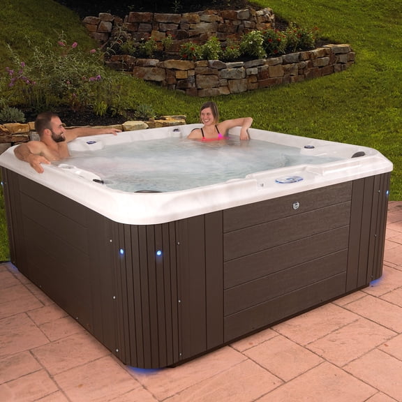 Everlast Spas Indulgence 7-Person 100-Jet Acrylic Spa, Choose Seating