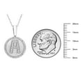 thumbnail image 7 of Diamond Initial Pendant Necklace in Sterling Silver, 7 of 7