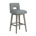 thumbnail image 2 of HH2 Home Upholstered Key Back Wood Adjustable Height Swivel Bar Stool, 2 of 19