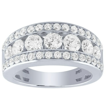 1.96 CT. T.W. Round Cut Diamond Ring in 14K Gold