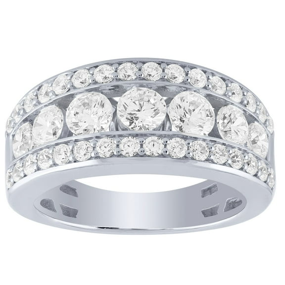 1.96 CT. T.W. Round Cut Diamond Ring in 14K Gold