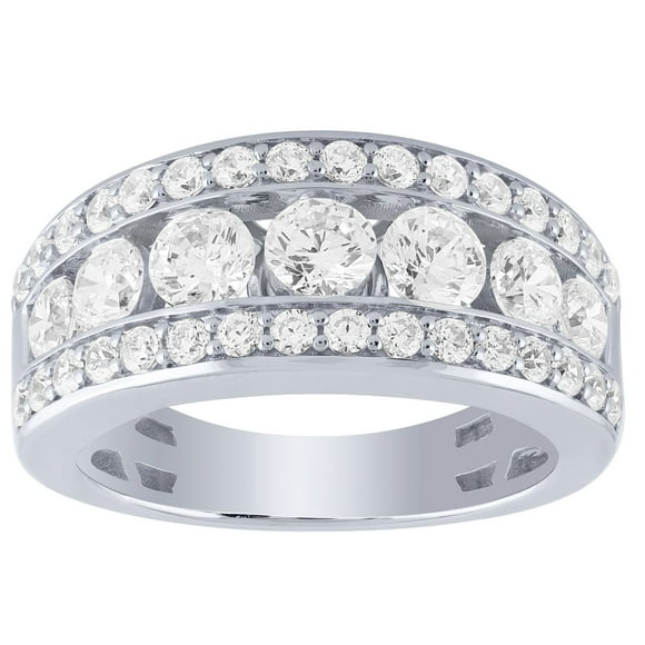 1.96 CT. T.W. Round Cut Diamond Ring in 14K Gold