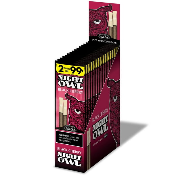 Night Owl Black Cherry Cigar Prepriced $0.99 2 pk., 15 ct
