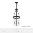 thumbnail image 5 of Hunter Devon Park with Clear Glass Pendant Ceiling Light Fixture, 5 of 10