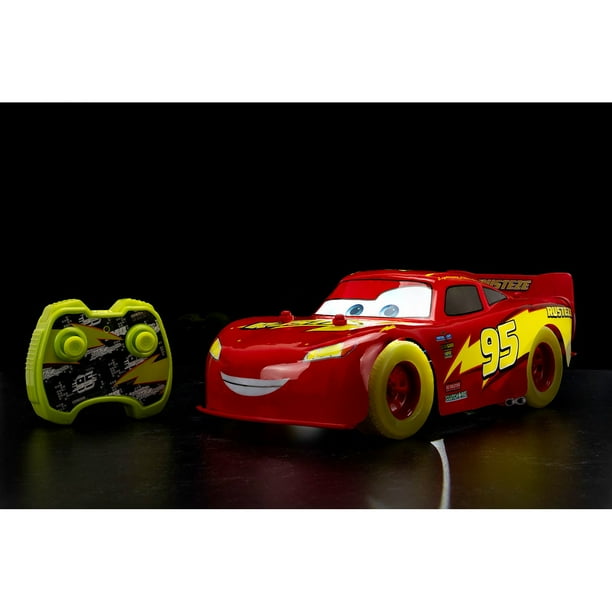 Jada Toys Disney Lightning McQueen Glow Racers 1:14 Scale R