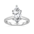 thumbnail image 1 of Lab Created Marquise Cut Solitaire Diamond Ring, 1 of 8