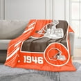 thumbnail image 2 of Logo Brands Cleveland Browns 60"x70" Super Plush Blanket, 2 of 6