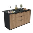 thumbnail image 2 of Keter Signature Collection Resin Outdoor Compact Kitchen, Venetian, 2 of 10