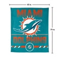 thumbnail image 7 of Logo Brands Miami Dolphins 60"x70" Super Plush Blanket, 7 of 7