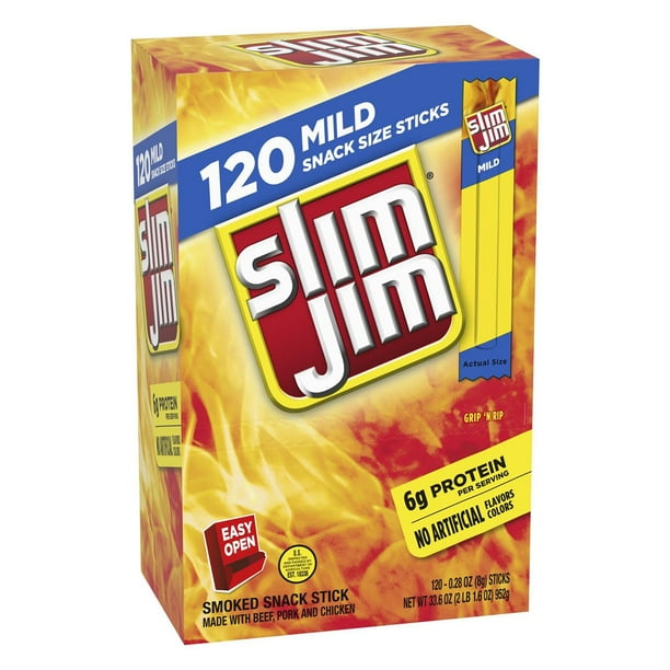 slim jim tobacco Mild Grip 'n Rip Smoked Snack Stick these snack sticks not only keep you full but also satisfy your taste buds TABASCO® Brand Giant Meat Stick