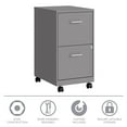 thumbnail image 10 of Hirsh 18" Deep 2-Drawer Mobile Letter Width Vertical File Cabinet, Choose Color, 10 of 10