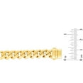 thumbnail image 3 of Miami Cuban Chain Necklace in 14K Gold, 3 of 7
