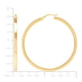 thumbnail image 4 of Round Square Tube Hoop Earrings in 14K Gold, 4 of 7