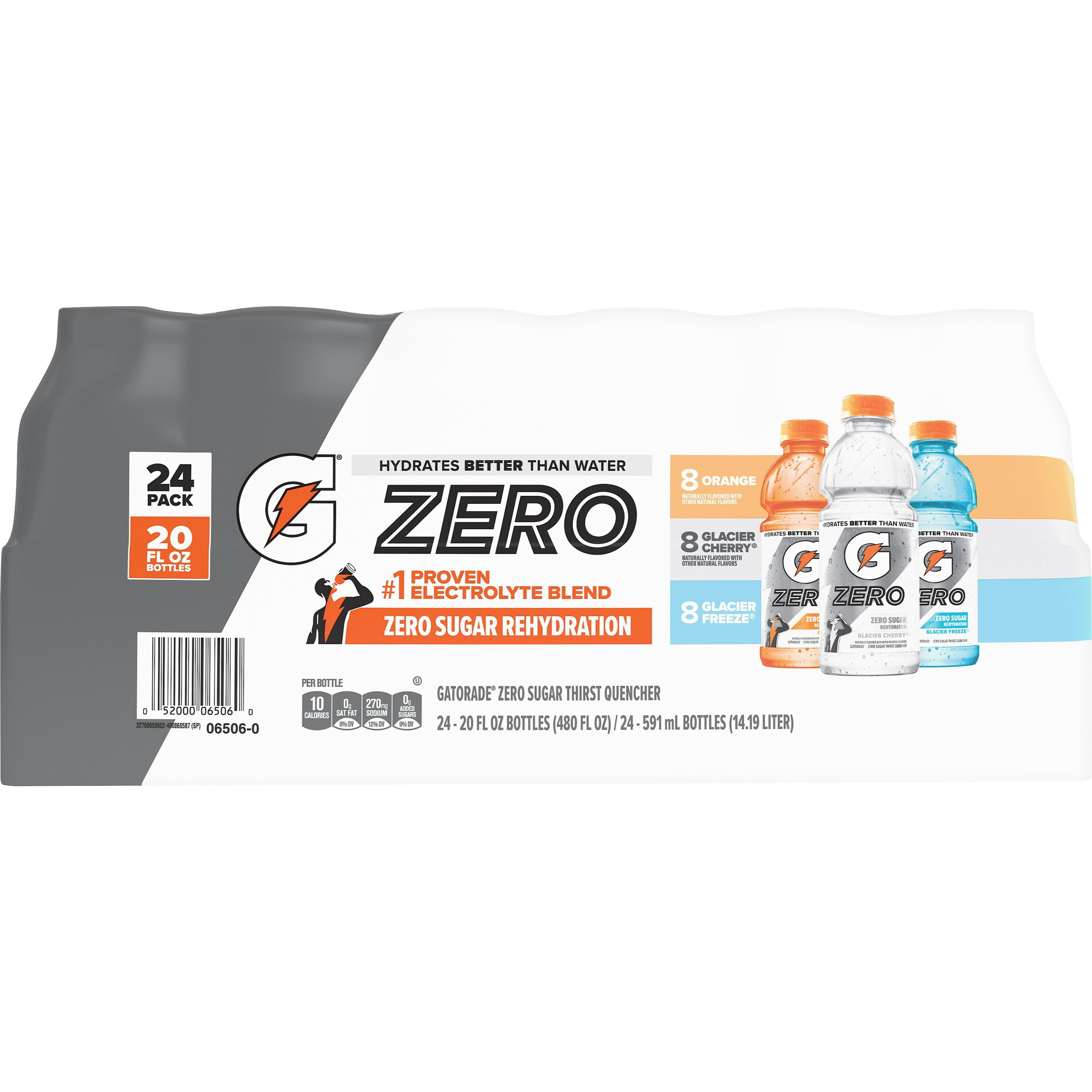 Gatorade Zero Sugar Thirst Quencher Variety Pack, 20 fl. oz., 24