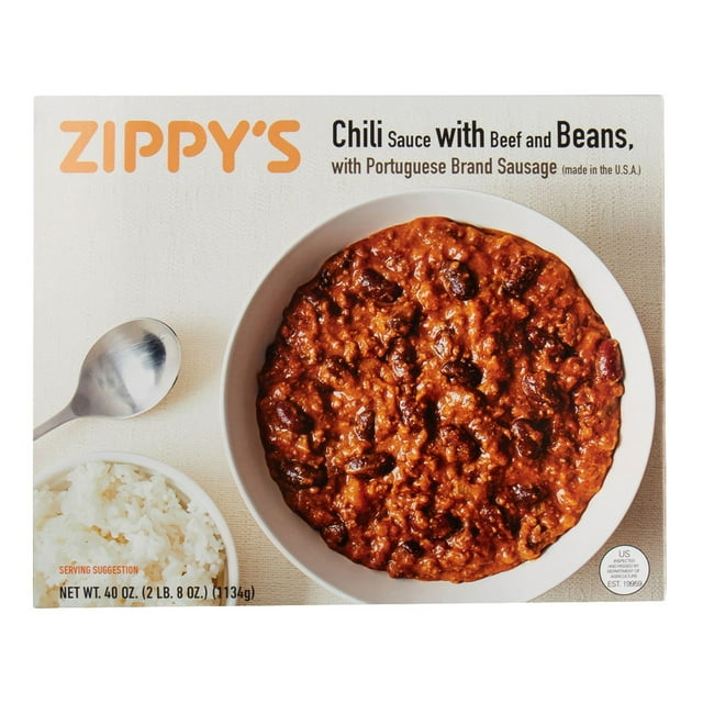 Zippy's Chili with Beef, Frozen, 40 oz.