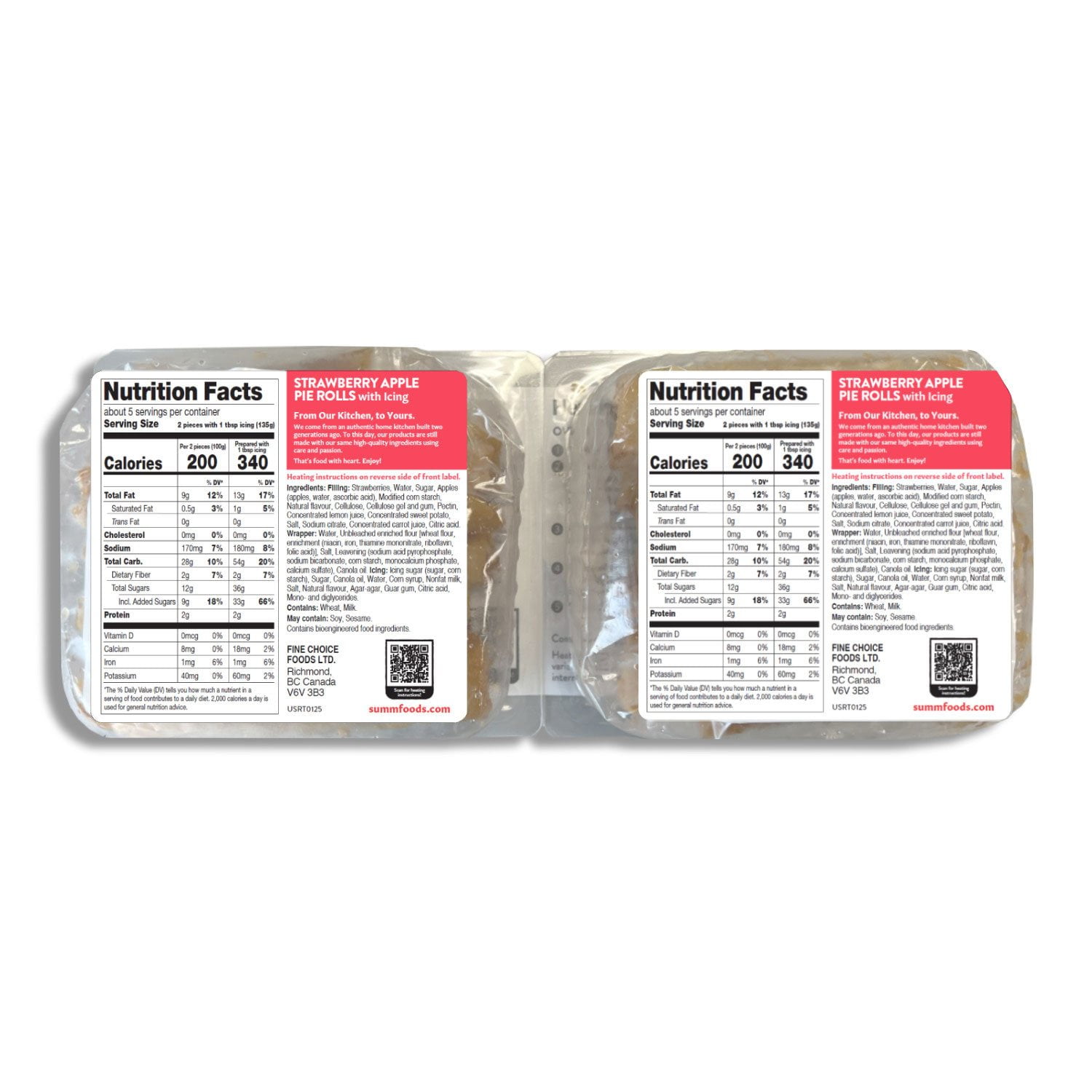 SUMM! Strawberry Apple Pie Dessert Rolls with Icing, 12 ct. - Samsclub.com