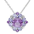 thumbnail image 1 of Amethyst and Tanzanite Cocktail Pendant in Sterling Silver, 1 of 6