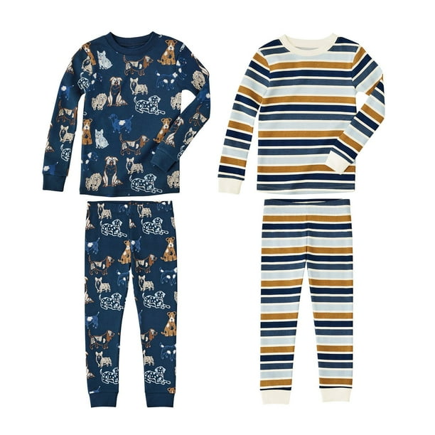Member's Mark Boys 4-Piece Organic Cotton Pajama