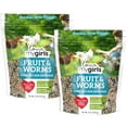 thumbnail image 1 of Love My Girls 2-pack Fruit & Worms 5lb Chicken Treat Bags, 1 of 7