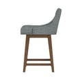 thumbnail image 16 of HH2 Home Upholstered Tapered Back Wood Adjustable Height Swivel Bar Stool, 16 of 20