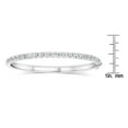 thumbnail image 3 of 925 Sterling Silver Lab White Sapphire Bangle, 3 of 4