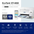 thumbnail image 6 of Epson EcoTank ET-4850 Special Edition Inkjet Printer, 1 Bonus Black Ink Bottle, 6 of 9