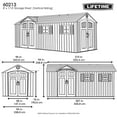 thumbnail image 25 of Lifetime 8' x 17.5' Outdoor Storage Shed Dual Entry, Tan, 25 of 25