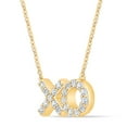 thumbnail image 2 of 0.25 CT. T.W. Round Cut X & O Diamond Pendant Necklace in 14K Gold, 2 of 5