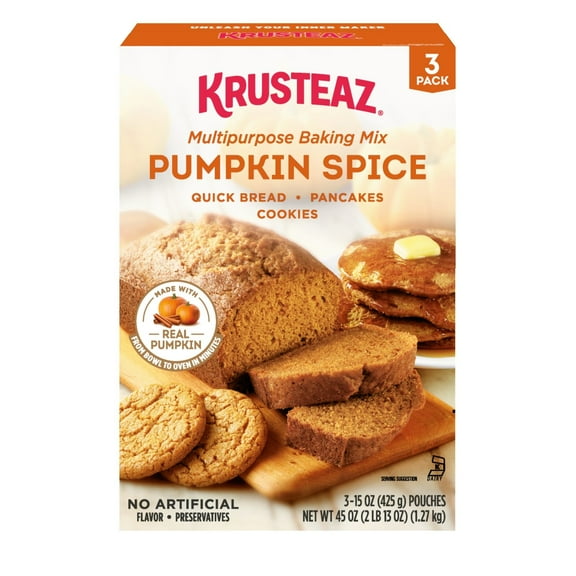 Krusteaz Pumpkin Spice Baking Mix, 15 oz., 3 pk.