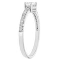 thumbnail image 3 of Baguette Cut Gemstone and 0.10 CT. T.W. Diamond Ring in 14K Gold, 3 of 5