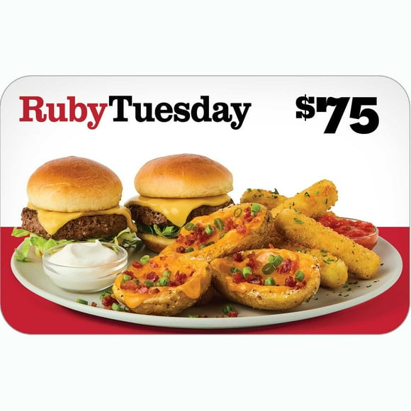 Ruby Tuesday $75 Email Delivery Gift Card