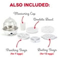 thumbnail image 4 of Dash Deluxe 12-Egg Cooker and Steamer, Choose Color, 4 of 6