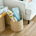 thumbnail image 10 of We Think Storage Round Jute Storage Basket with Handle, Set of 3, 10 of 14