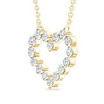 thumbnail image 2 of 0.23 CT. T.W. Round Cut Heart Shaped Diamond Pendant Necklace in 14K Gold, 2 of 6