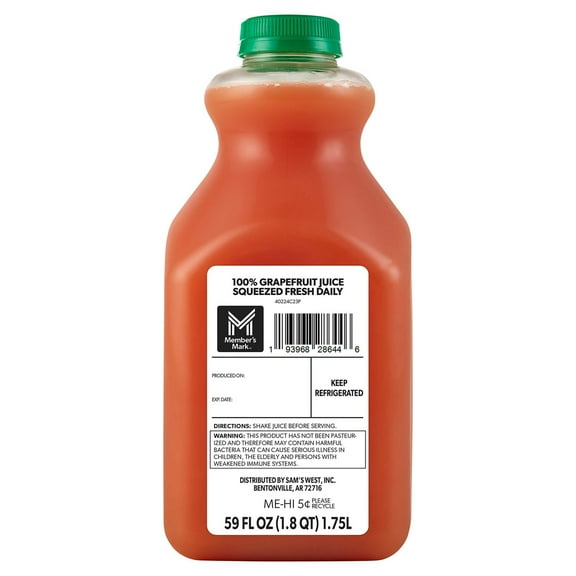 Member's Mark Fresh Squeezed Grapefruit Juice, 59 fl. oz.
