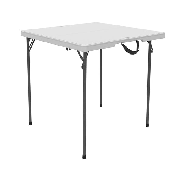 Lifetime 34" Residential Square Fold-In-Half Table, White