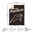 thumbnail image 5 of Logo Brands Carolina Panthers Luxe Dreams Throw, 60" x 80", 5 of 6