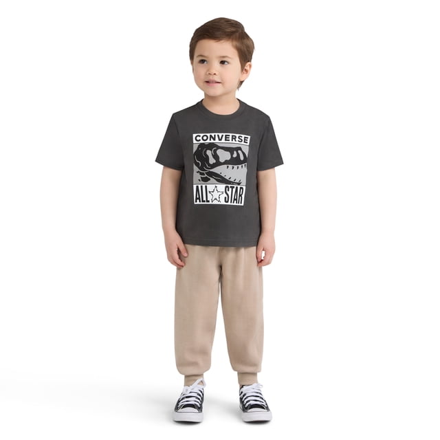 Converse Toddler Boys Tee and Joggers 2-Piece Set