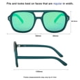 thumbnail image 3 of OOMF Undercover Men's Pilot Sunglasses, 3 of 6