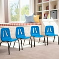 thumbnail image 6 of Lifetime Children's Essential Stacking Chair, 4 Pack, Blue, 6 of 10