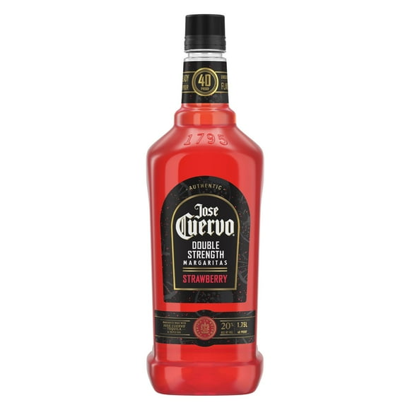 Jose Cuervo Authentic Double Strength Strawberry Lime Margarita Cocktail, 1.75 L
