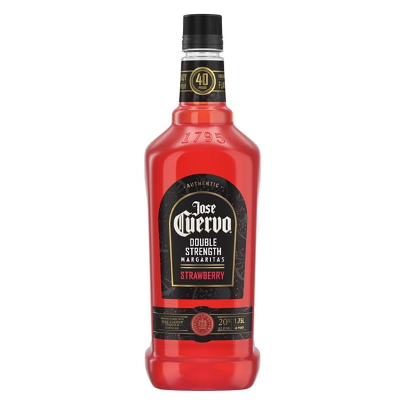 Jose Cuervo Authentic Double Strength Strawberry Lime Margarita Cocktail, 1.75 L