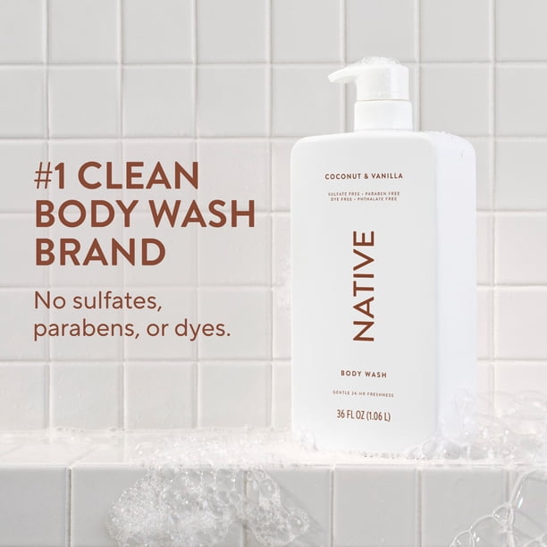【３本セット】【未使用・新品】Nourish Body Wash 1000mL Native Nourish Body Wash, Vanilla Pack, 34 fl. oz., 2 pk