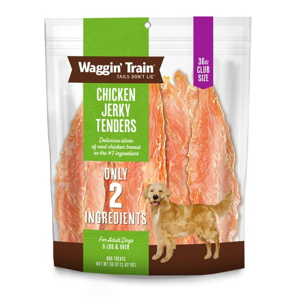Waggin Train Chicken Jerky Dog Treats, 36
