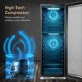 thumbnail image 4 of Lanbo 24 Inch 153 Bottle Wine Cooler Seamless Stainless Steel Door, 4 of 9