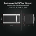 thumbnail image 13 of Magnavox, 1.7 Cu. Ft. Over the Range Microwave Oven, Stainless Steel, 13 of 16