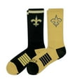 thumbnail image 2 of New Orleans Saints Adult 2-Pack Crew Socks, 2 of 3