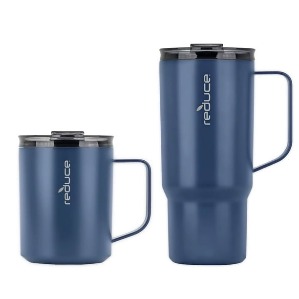 Reduce Vacuum Insulated Stainless Steel Hot1 Coffee Mug Set With Steam  Release Lid, 14 oz. and 24 oz. - Samsclub.com